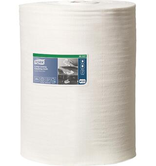 Klut TORK Premium W1/2/3 114m hvit (300) Slitesterk allsidig allbruksklut